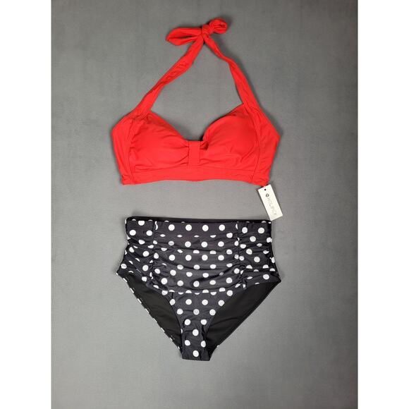 Holipick Other - Holipick Womens High Waist Bikini Set Two Piece Swimsuit Tummy Control Medium